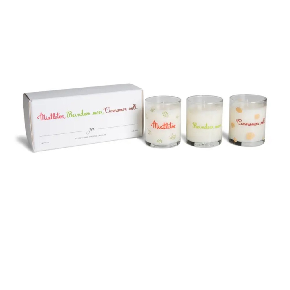 3 pc Holiday Votive Candle Set by JOYA studio